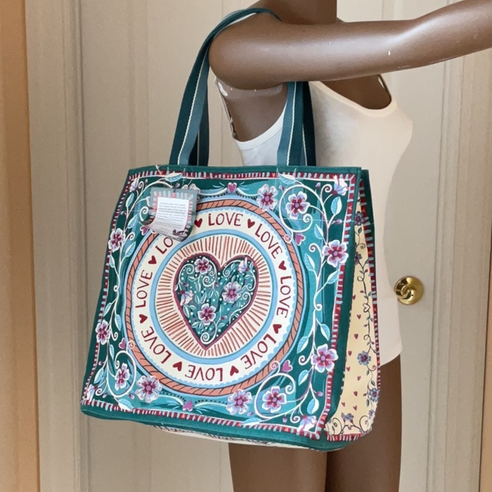 Floral Love Tote Bag - Multicolor